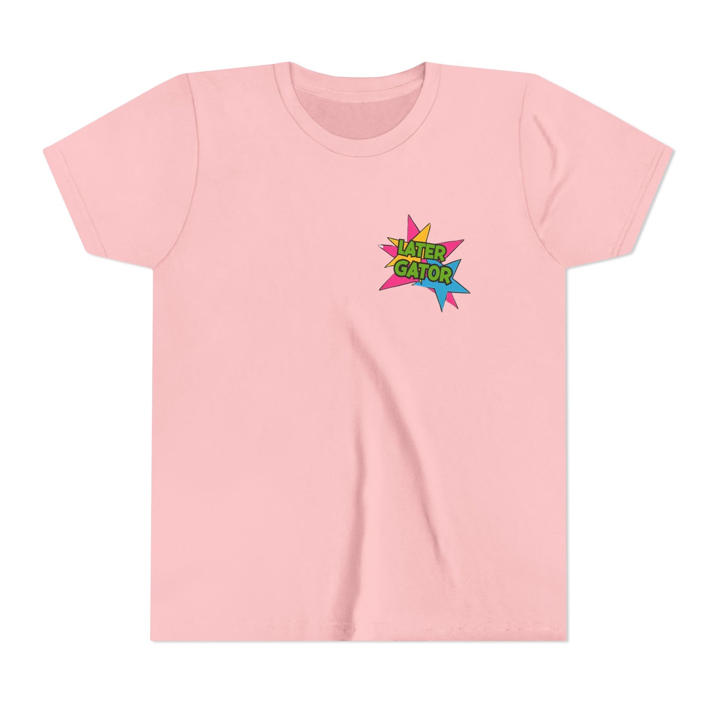 Youth Tee — "Later Gator" Colorful Cartoon Alligator Graphic Shirt