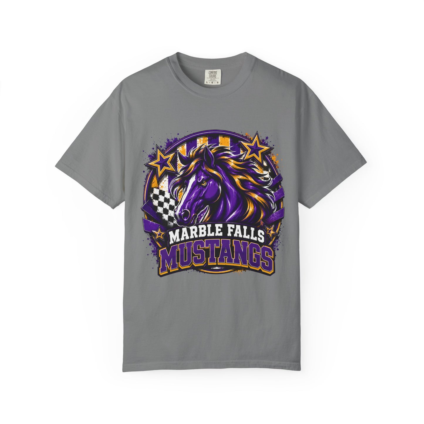 Marble Falls Mustang Spirit Tee-Adult