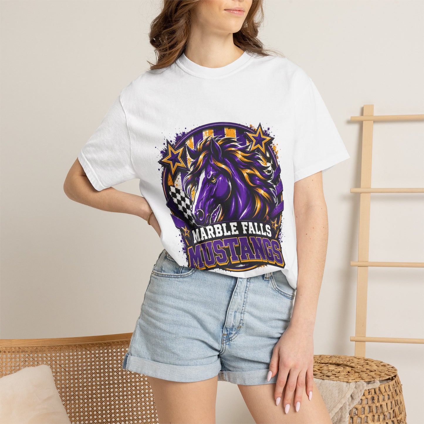 Marble Falls Mustangs- Adult shirt
