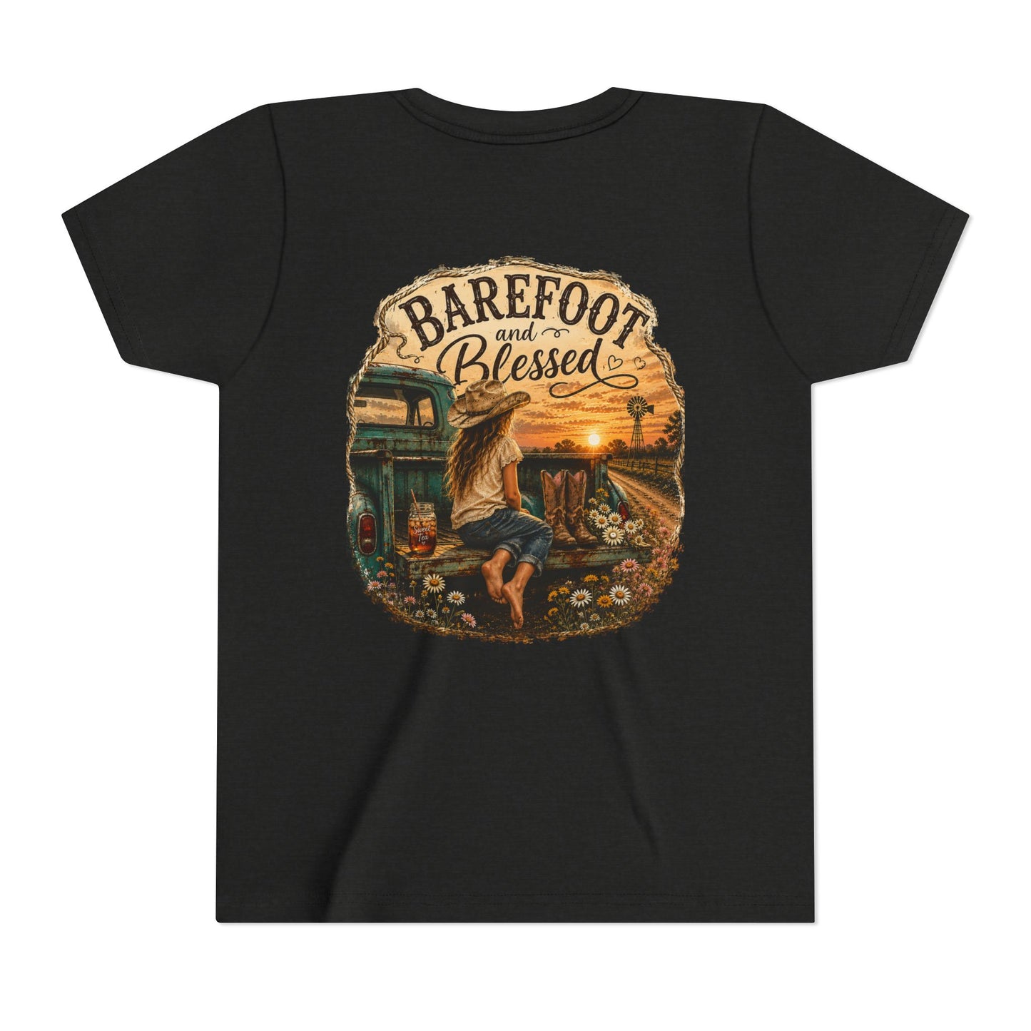 Barefoot and Blessed Youth Tee