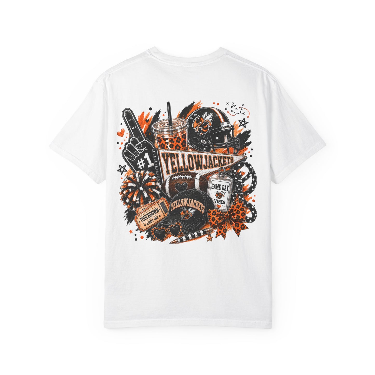Llano Yellowjackets Game Day Spirit Shirt | Orange & Black Football Tee
