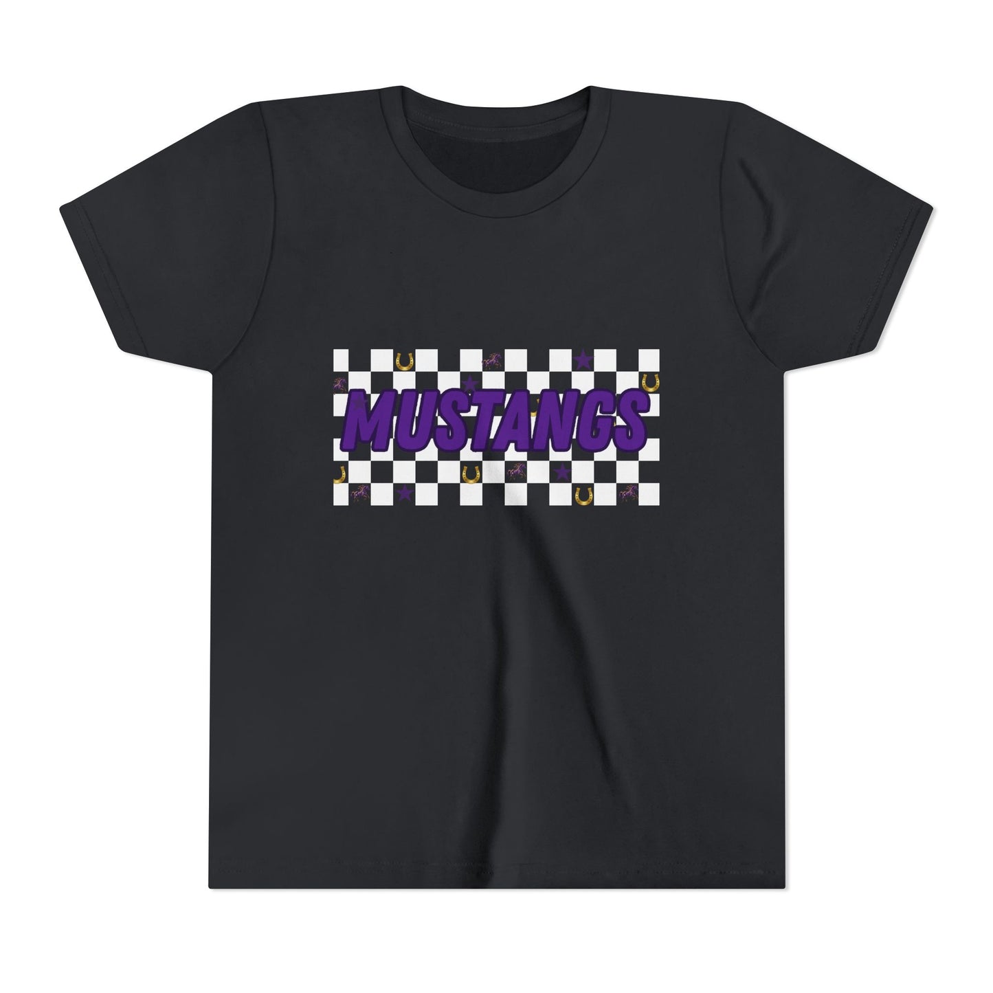 Youth Mustangs Tee, Fun Kids T-Shirt, Mustangs Sports Shirt, Perfect for Birthdays, Horse Lovers Gift, Summer Casual Wear