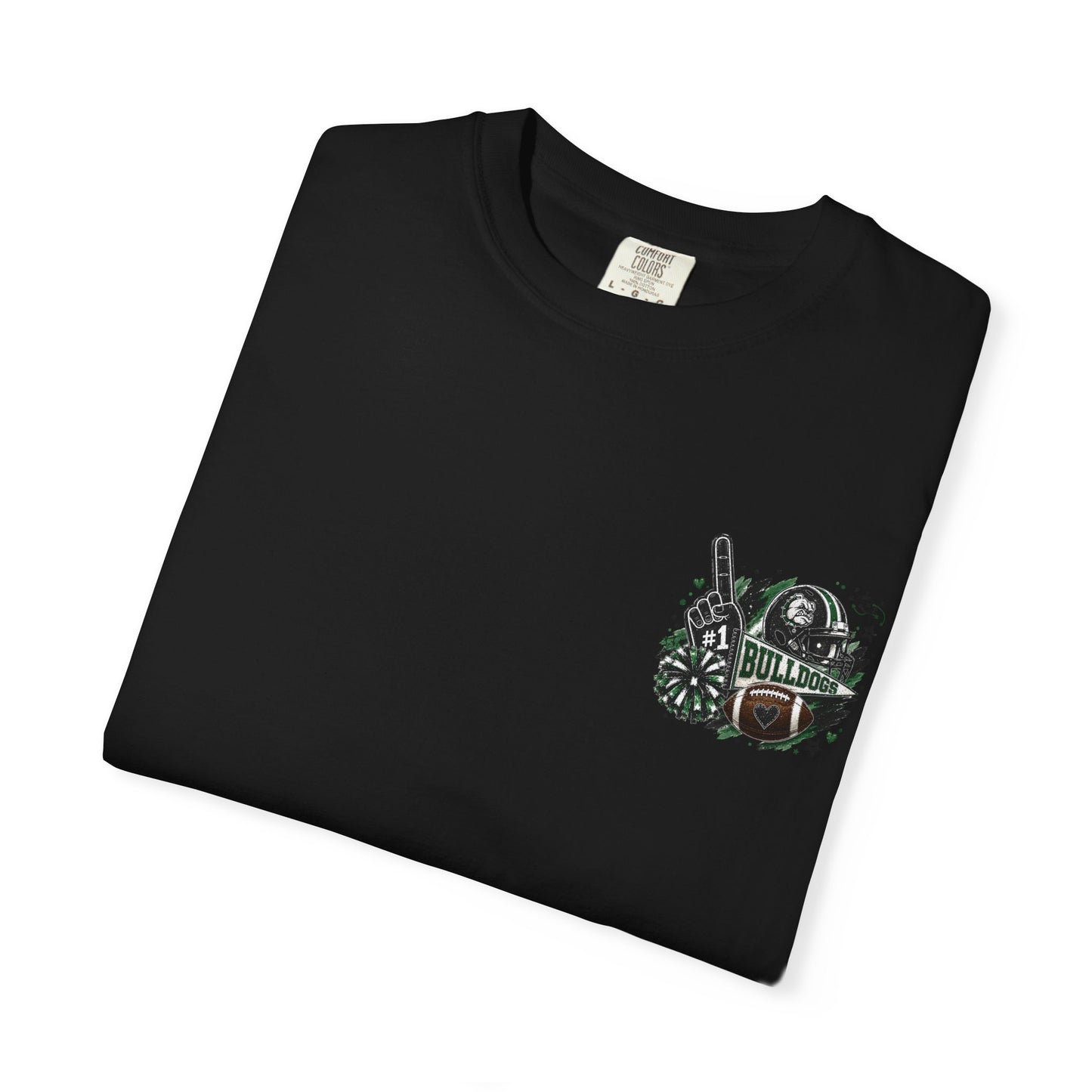 Burnet Bulldogs Game Day Spirit Shirt | Green & Black Football Tee