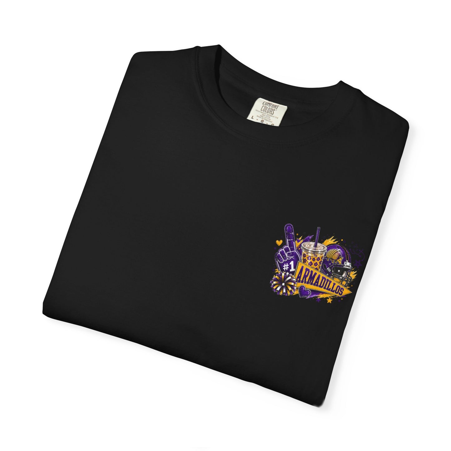 San Saba Armadillos Game Day Spirit Shirt | Purple & Gold Football Tee
