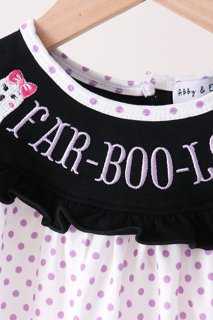 Black Ghost Embroidery Bloomer Set