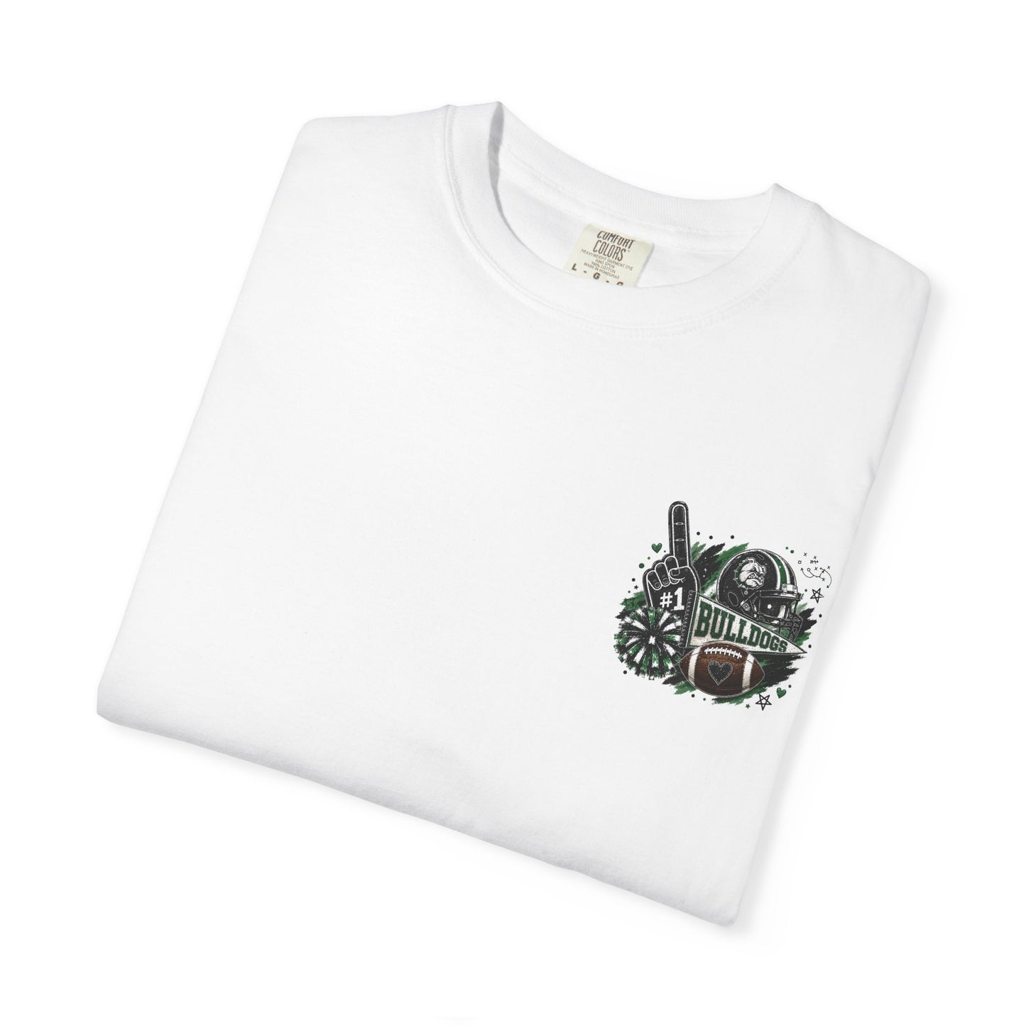 Burnet Bulldogs Game Day Spirit Shirt | Green & Black Football Tee
