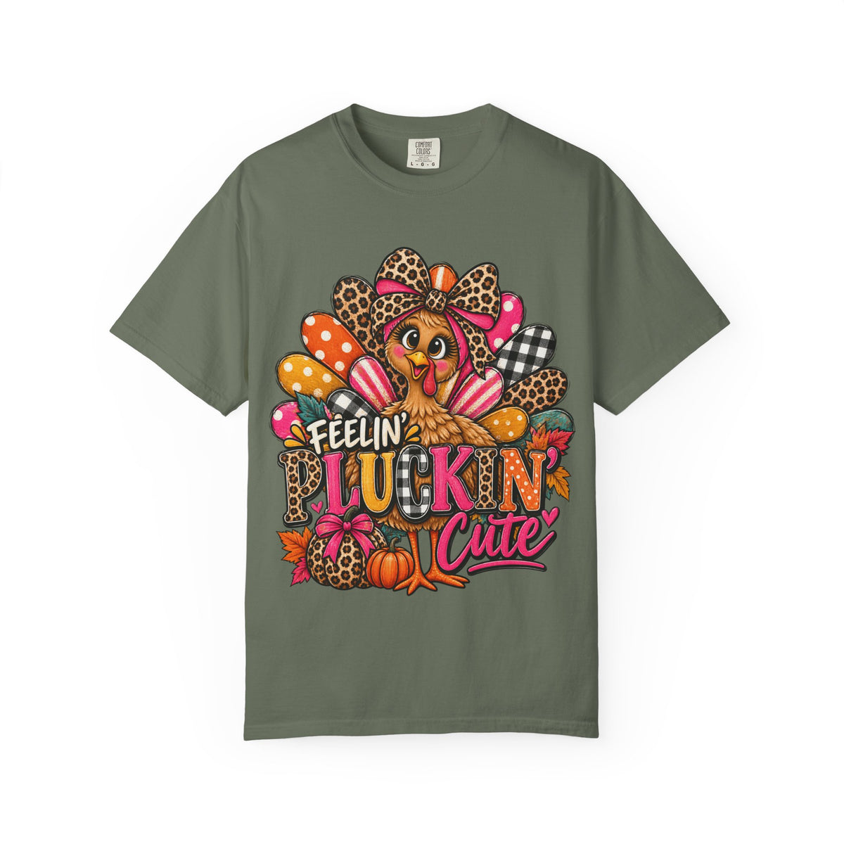 Feelin’ Pluckin’ Cute Thanksgiving Turkey Graphic Tee