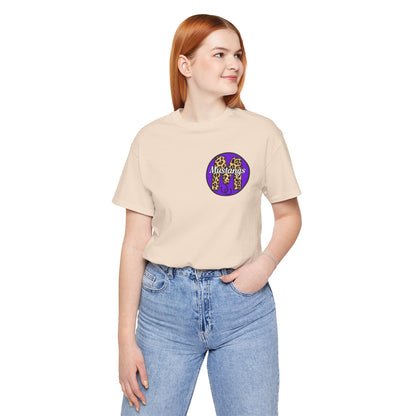 Marble Falls Mustangs Leopard Spirit Shirt | Front & Back School Pride Tee | Adult Graphic T-Shirt