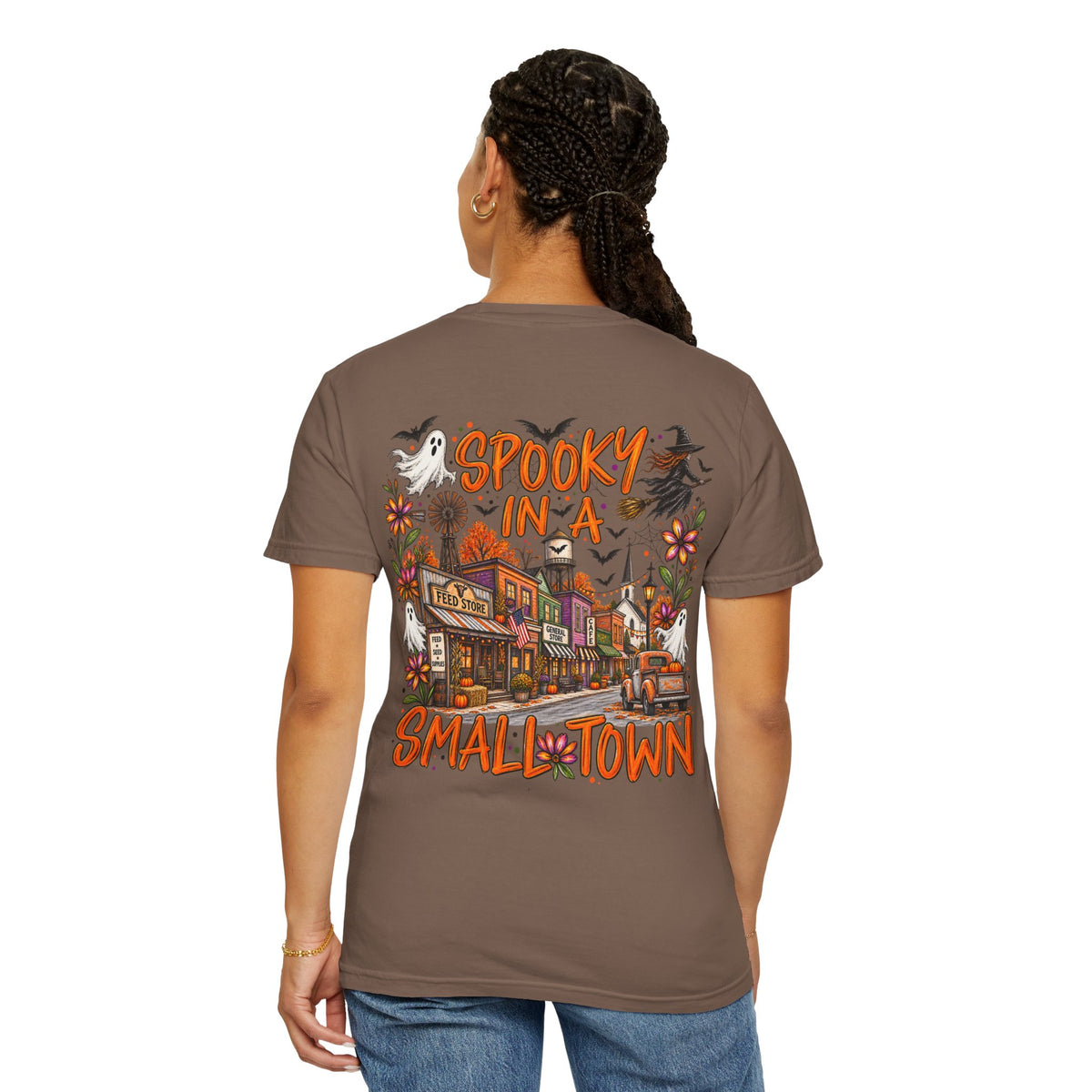 Spooky in a Small Town Halloween Comfort Colors Shirt | Southern Fall Graphic Tee
