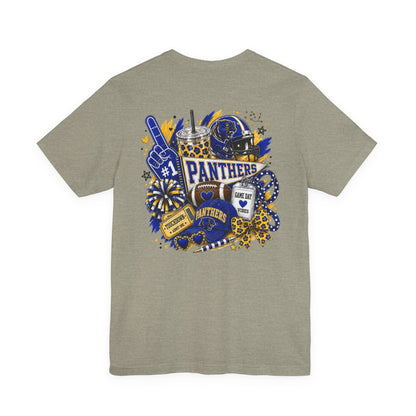 Panthers Game Day Shirt | Blue & Gold Football Spirit Tee