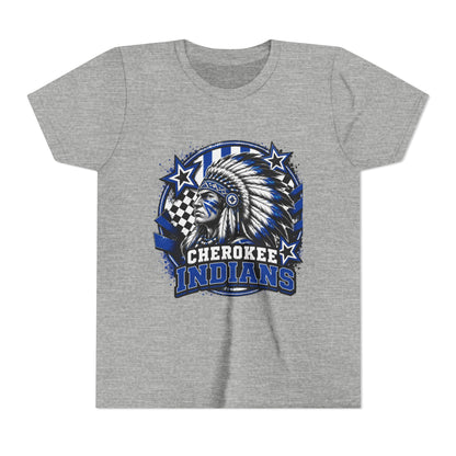 Cherokee Indians Mascot Graphic Shirt- Youth