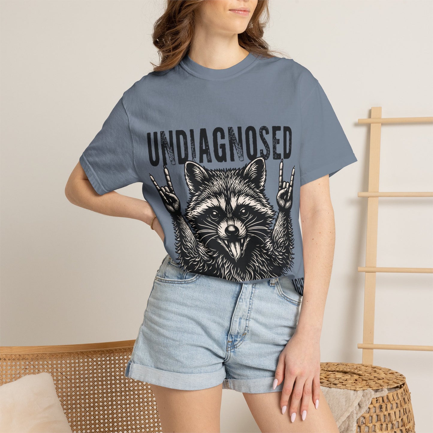 Undiagnosed Raccoon T-Shirt — "But Something Ain't Right" Funny Graphic Tee
