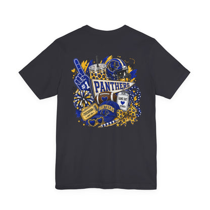 Panthers Game Day Shirt | Blue & Gold Football Spirit Tee