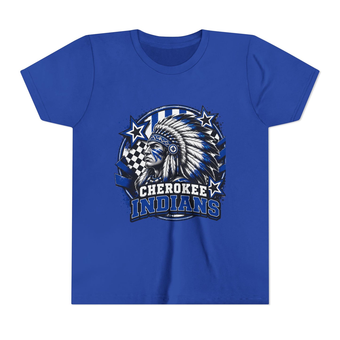 Cherokee Indians Mascot Graphic Shirt- Youth