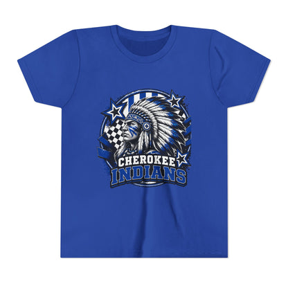 Cherokee Indians Mascot Graphic Shirt- Youth