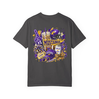 Marble Falls Mustangs Game Day Spirit Shirt | Purple & Gold Football Tee