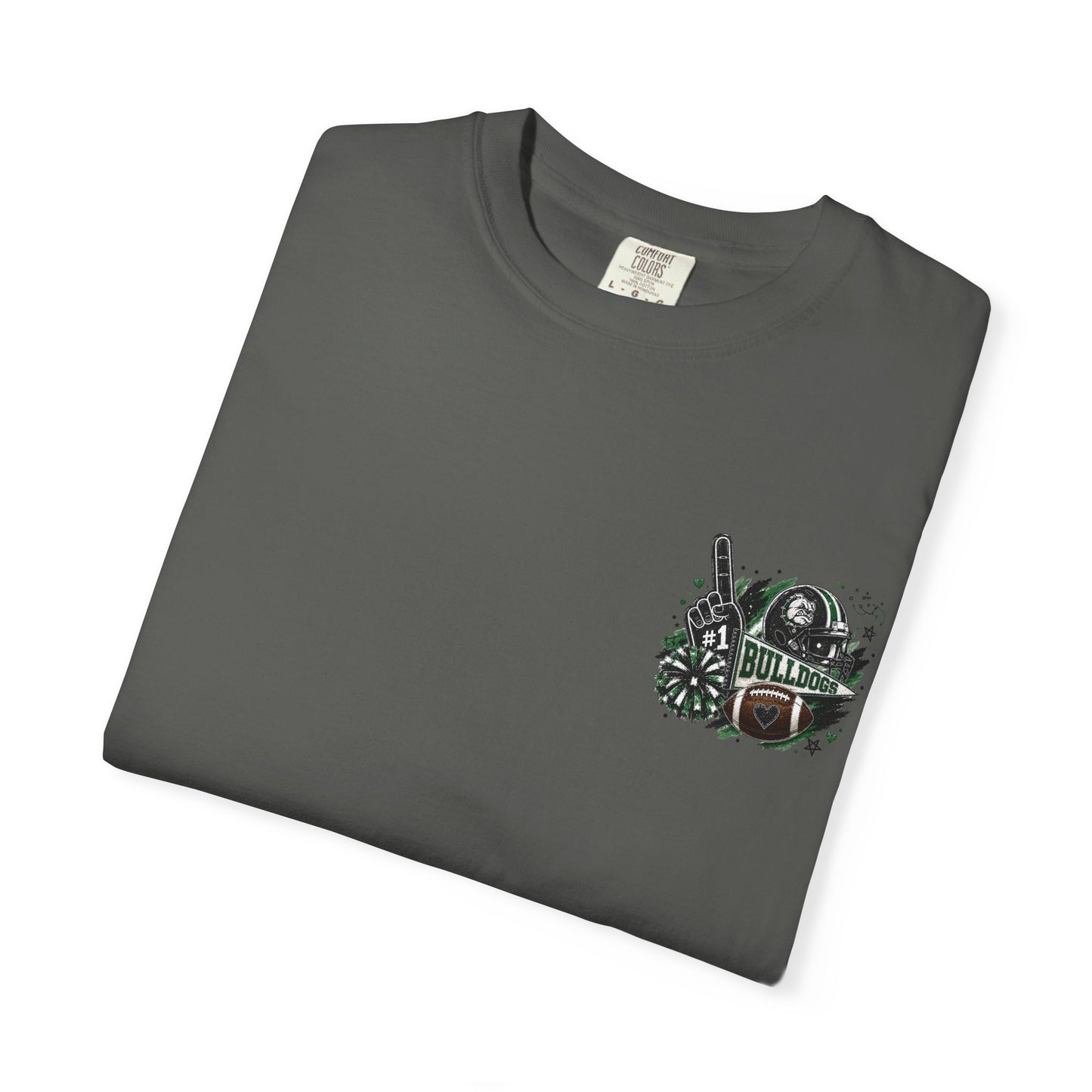 Burnet Bulldogs Game Day Spirit Shirt | Green & Black Football Tee