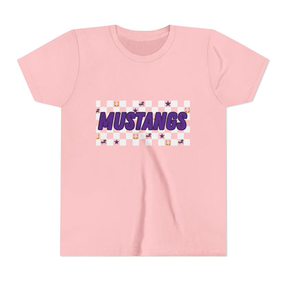 Youth Mustangs Tee, Fun Kids T-Shirt, Mustangs Sports Shirt, Perfect for Birthdays, Horse Lovers Gift, Summer Casual Wear