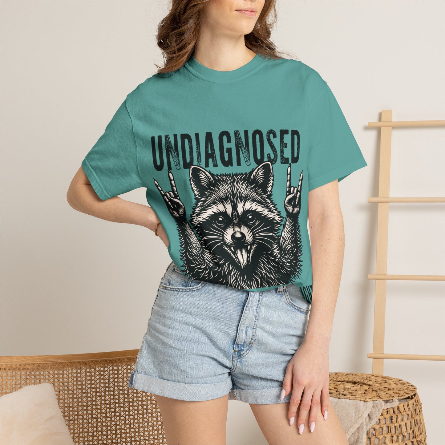 Undiagnosed Raccoon T-Shirt — "But Something Ain't Right" Funny Graphic Tee