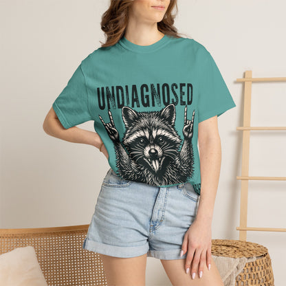 Undiagnosed Raccoon T-Shirt — "But Something Ain't Right" Funny Graphic Tee