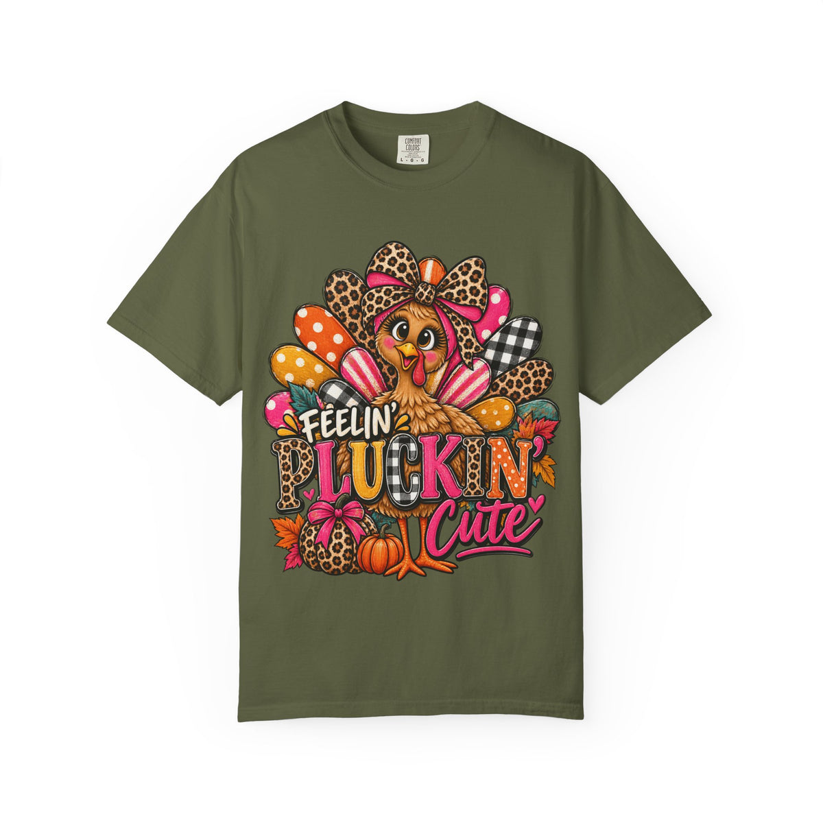 Feelin’ Pluckin’ Cute Thanksgiving Turkey Graphic Tee