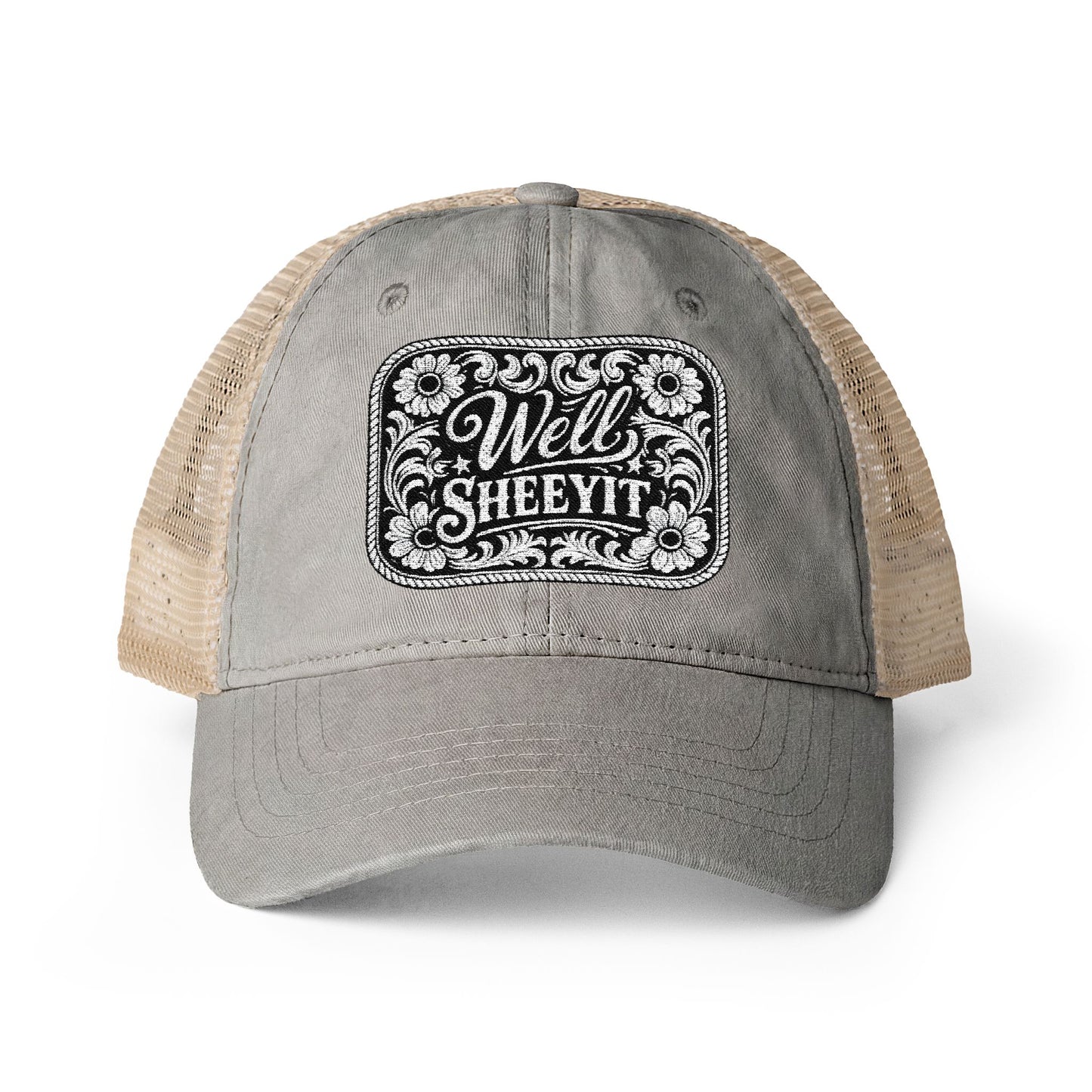 Women's Washed Mesh-Back Cap