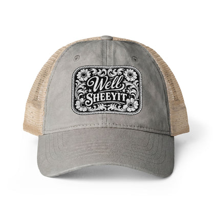 Women's Washed Mesh-Back Cap