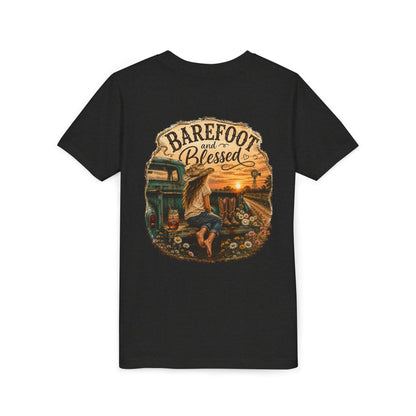 Barefoot and Blessed Youth Tee