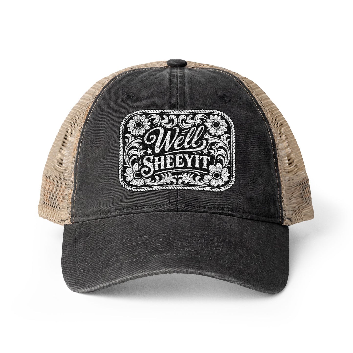Women's Washed Mesh-Back Cap