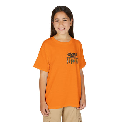Youth Fish Graphic T-Shirt — Colorful Trio Back Print