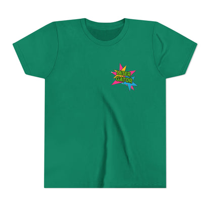 Youth Tee — "Later Gator" Colorful Cartoon Alligator Graphic Shirt