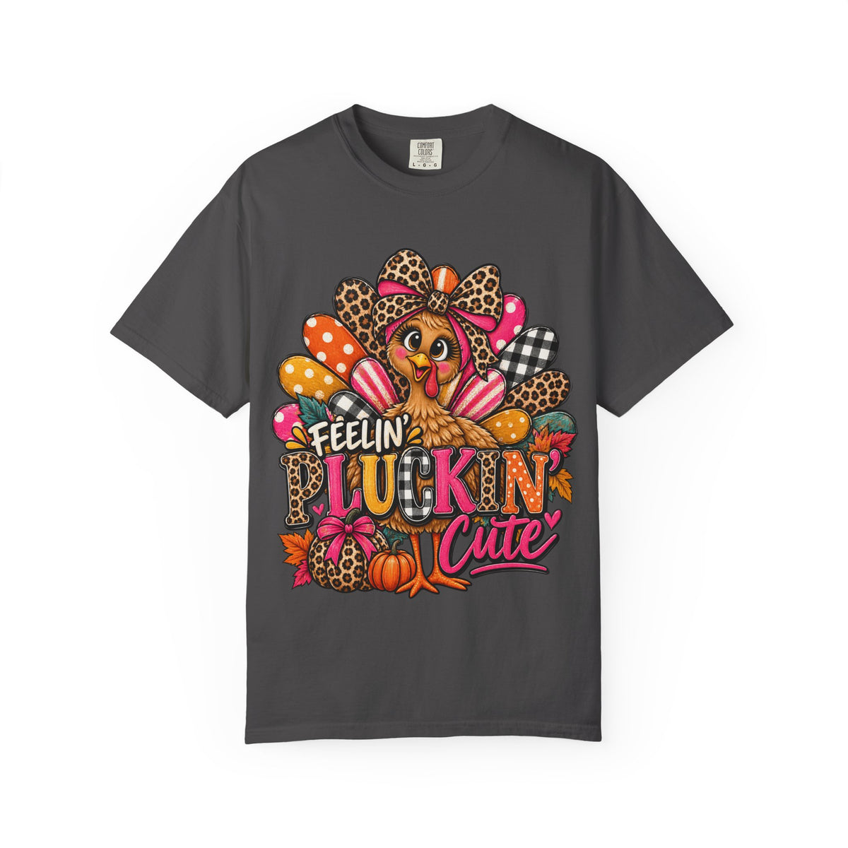 Feelin’ Pluckin’ Cute Thanksgiving Turkey Graphic Tee