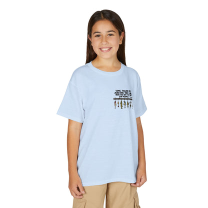 Youth Fish Graphic T-Shirt — Colorful Trio Back Print