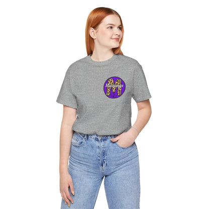 Marble Falls Mustangs Leopard Spirit Shirt | Front & Back School Pride Tee | Adult Graphic T-Shirt