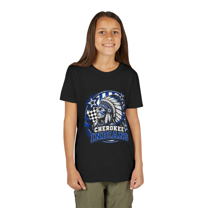 Cherokee Indians Mascot Graphic Shirt- Youth