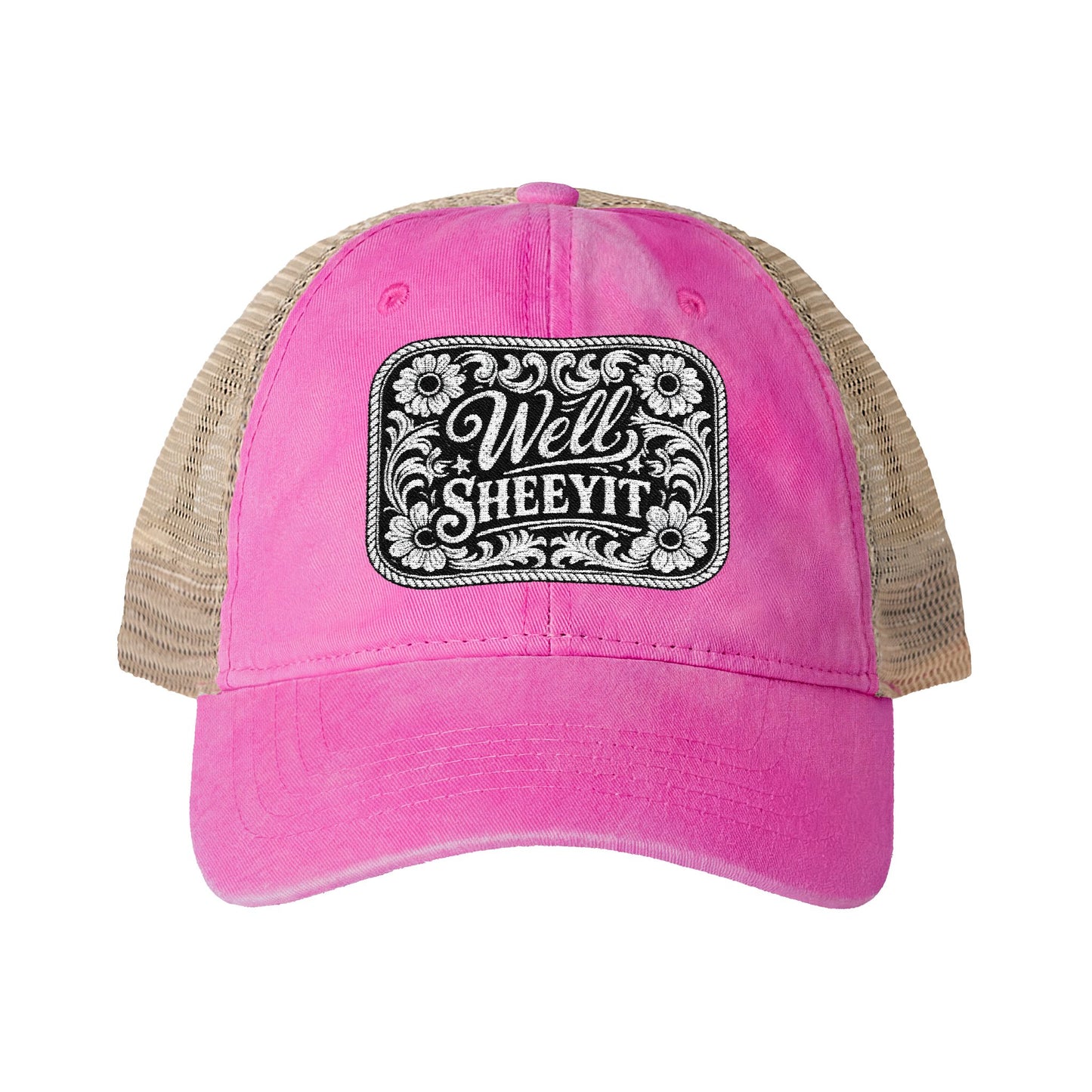 Women's Washed Mesh-Back Cap