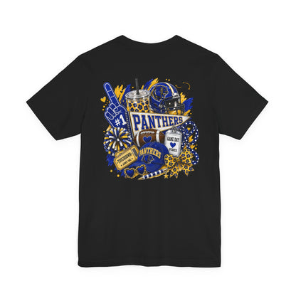 Panthers Game Day Shirt | Blue & Gold Football Spirit Tee