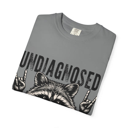 Undiagnosed Raccoon T-Shirt — "But Something Ain't Right" Funny Graphic Tee