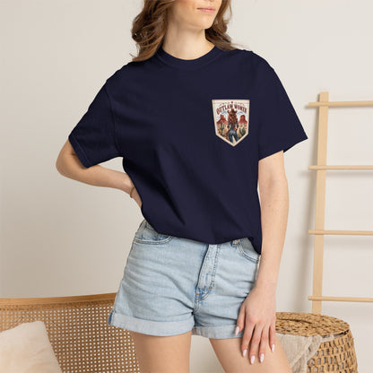 Outlaw Women graphic T-shirt | Western cowgirl desert design