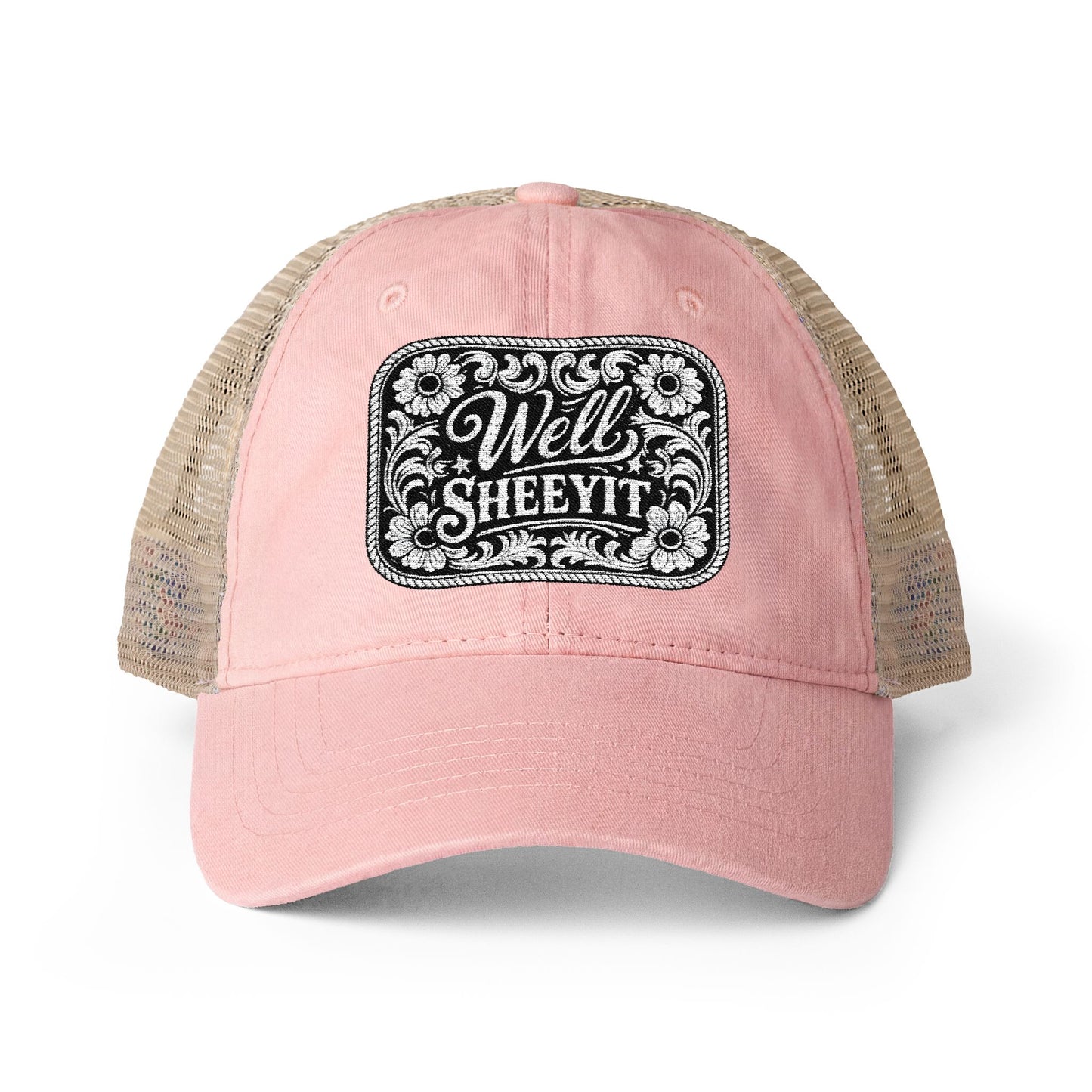 Women's Washed Mesh-Back Cap