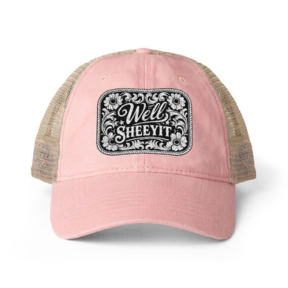 Women's Washed Mesh-Back Cap
