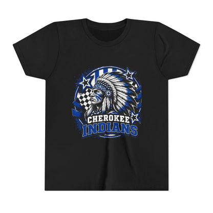 Cherokee Indians Mascot Graphic Shirt- Youth