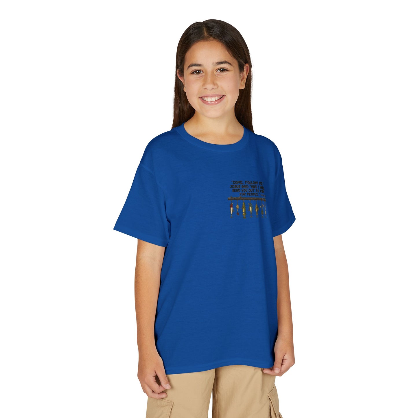 Youth Fish Graphic T-Shirt — Colorful Trio Back Print