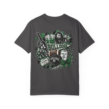 Burnet Bulldogs Game Day Spirit Shirt | Green & Black Football Tee