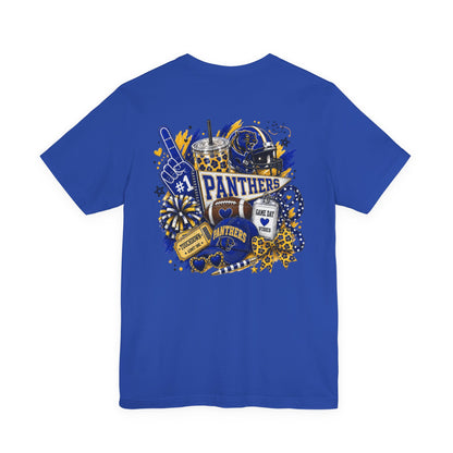 Panthers Game Day Shirt | Blue & Gold Football Spirit Tee