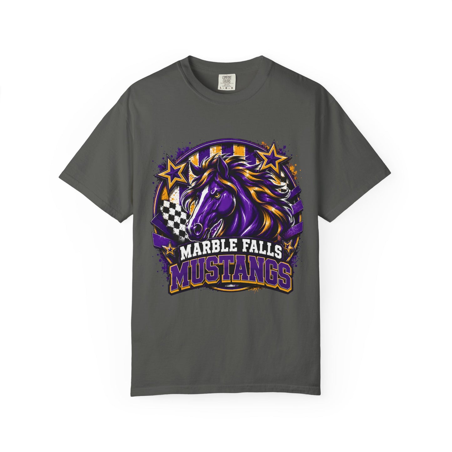 Marble Falls Mustang Spirit Tee-Adult