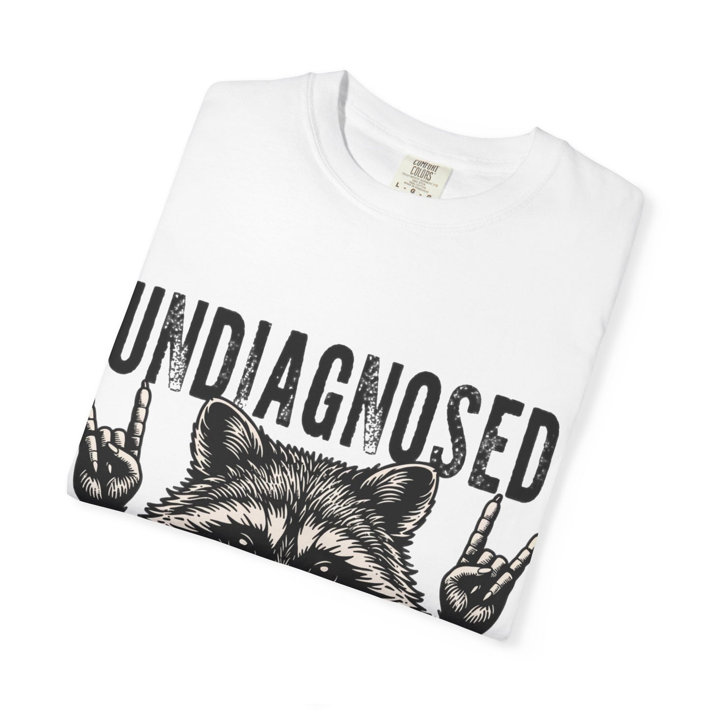 Undiagnosed Raccoon T-Shirt — "But Something Ain't Right" Funny Graphic Tee