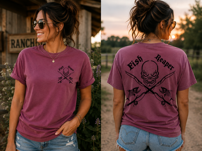 Fish Reaper Skull T-Shirt