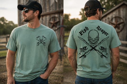 Fish Reaper Skull T-Shirt