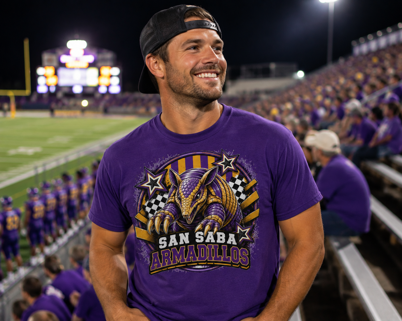 San Saba Armadillos Graphic T-Shirt